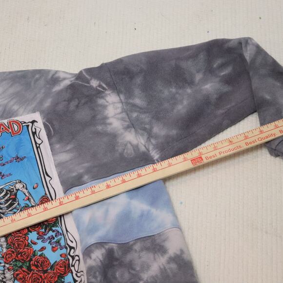Grateful Dead Tie Dye appliqued Sweatshirt Size L - Picture 5 of 6